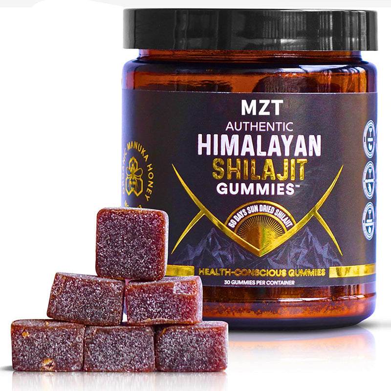 High Potency Himalayan Shilajit Gummies - 100% Pure Gold Grade | 30 Honey-Flavored Gummies for Energy & Immune Support | 75%+ Fulvic Acid | Travel-Friendly