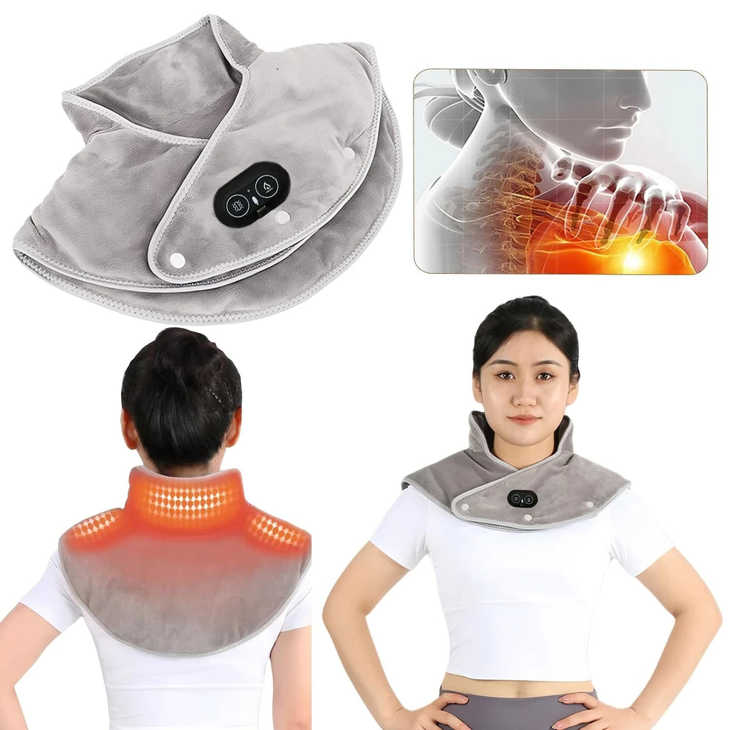 Electric Heating Shoulder Neck Pad Massager – Pain Relief & Relaxation