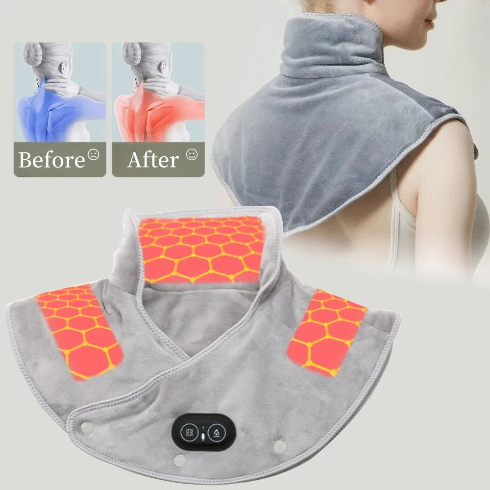 Electric Heating Shoulder Neck Pad Massager – Pain Relief & Relaxation