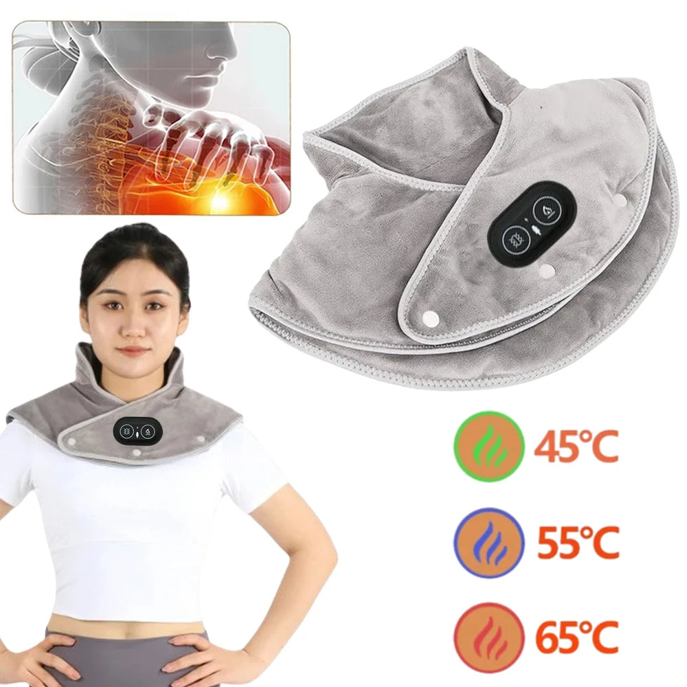 Electric Heating Shoulder Neck Pad Massager – Pain Relief & Relaxation