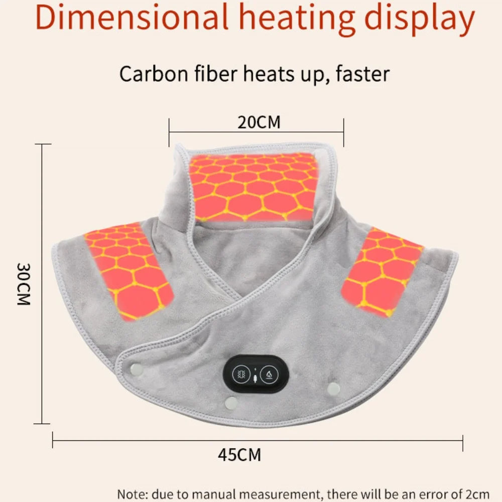 Electric Heating Shoulder Neck Pad Massager – Pain Relief & Relaxation
